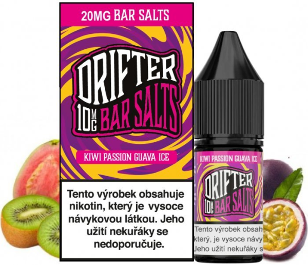 Drifter Bar Salts liquid Kiwi Passionfruit Guava Ice 10ml - 20mg