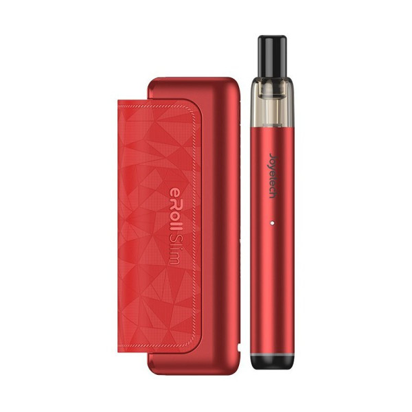 eRoll Slim elektronická cigareta + dobíjecí pouzdro 1500mAh červená (3)