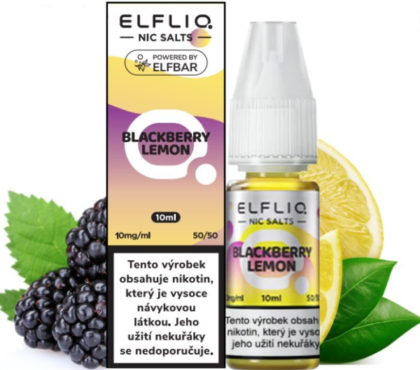 ELFLIQ Nic SALT liquid Blackberry Lemon 10ml - 10mg