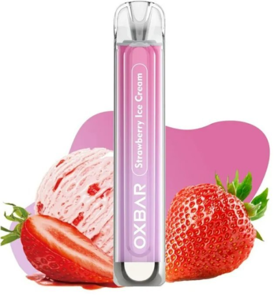 OXVA OXBAR C800 jednorázová elektronická cigareta Strawberry Ice Cream 16mg