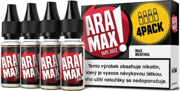 Aramax liquid 4Pack Max Menthol 4x10ml-3mg