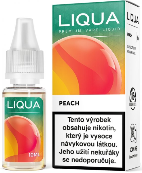 Ritchy Liqua Elements liquid Peach 10ml-6mg (Broskev)