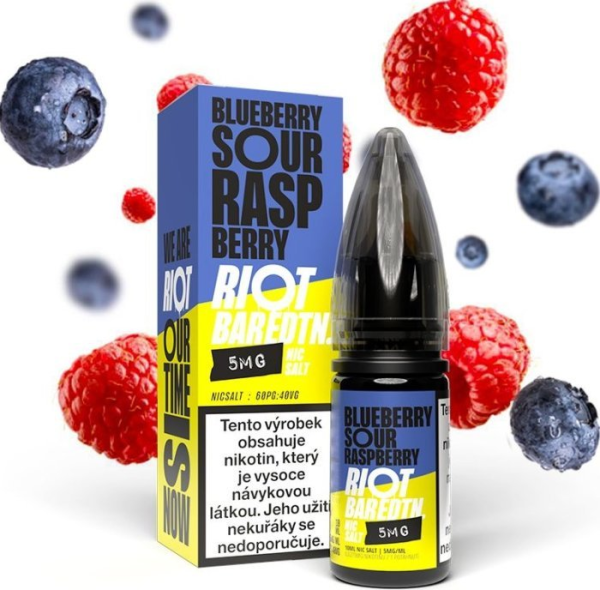 Riot BAR EDTN Salt liquid Blueberry Sour Raspberry (Borůvka s malinou) 10ml-10mg