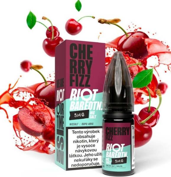 Riot BAR EDTN Salt liquid Cherry Fizz (Třešňová směs) 10ml-20mg