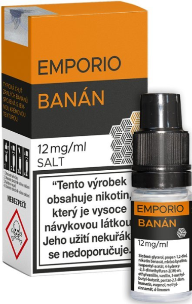 Imperia Emporio SALT liquid Banán  10ml - 12mg