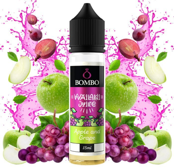 Bombo Wailani Juice S&V příchuť Apple and Grape (Jablko a hroznové víno) 15ml