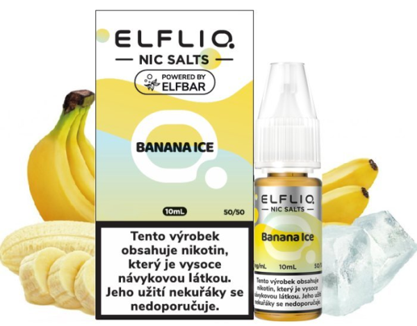 ELFLIQ Nic SALT liquid Banana Ice 10ml - 10mg