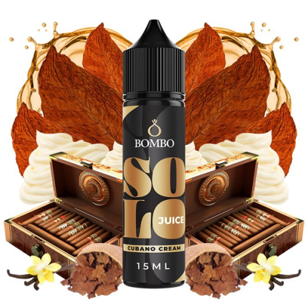 Bombo Solo Juice S&V příchuť Cubano Cream (Doutníkový tabák s krémem) 15ml