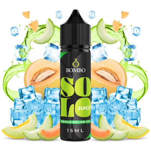 Bombo Solo Juice S&V příchuť Triple Melon Ice (Ledový cukrový meloun) 15ml