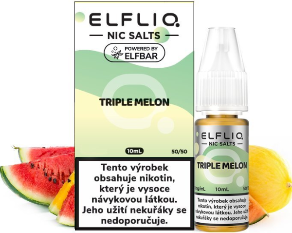ELFLIQ Nic SALT liquid Triple Melon 10ml - 20mg