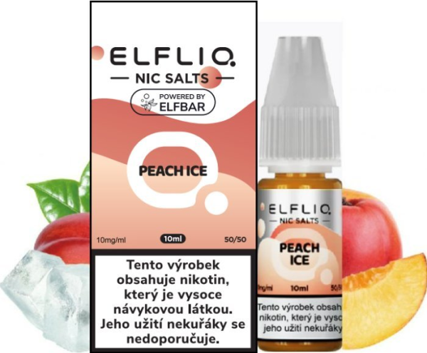 Nic SALT liquid Peach Ice 10ml - 10mg (3)