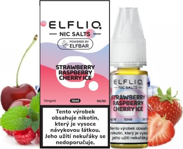 Nic SALT liquid Strawberry Raspberry Cherry Ice 10ml - 10mg (4)