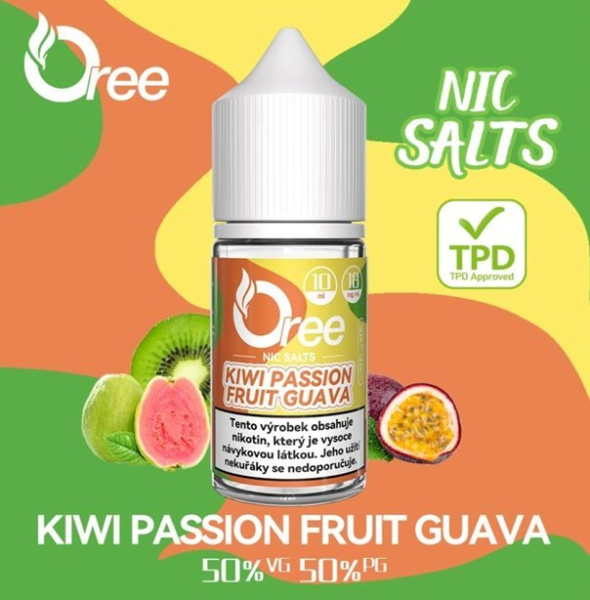 Oree SALT liquid Kiwi Passion Fruit Guava 10ml - 18mg
