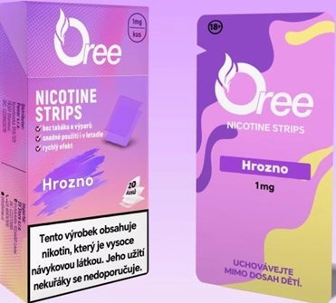 Oree Nikotinový film Hrozno 1mg