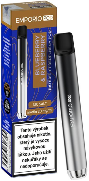 Imperia EMPORIO POD jednorázová elektronická cigareta 500mAh Blueberry & Raspberry 20mg