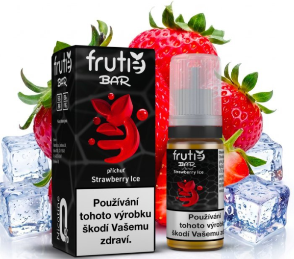 Frutie Bar Juice liquid Chladivá jahoda (Strawberry Ice) 10ml - 0mg