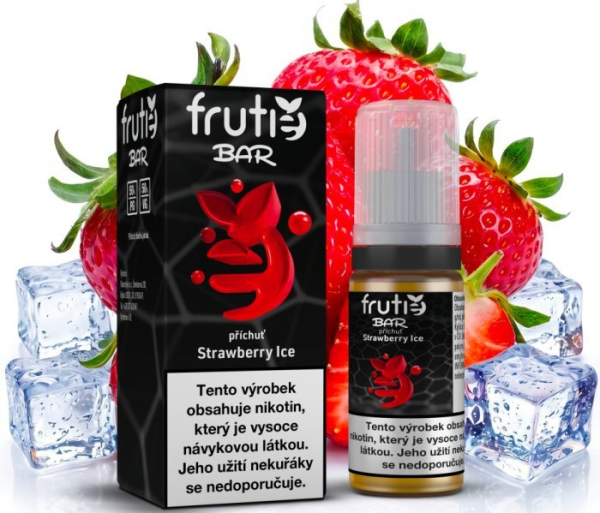 Frutie Bar Juice liquid Chladivá jahoda (Strawberry Ice) 10ml - 20mg