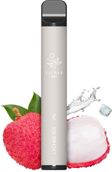 Elf Bar 600 jednorázová elektronická cigareta Lychee Ice 20mg