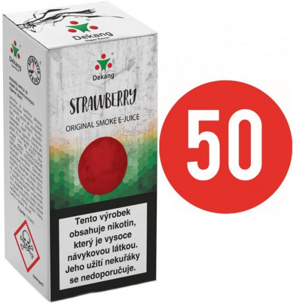 Dekang Fifty liquid Strawberry 10ml - 18mg (Jahoda)