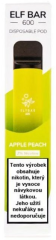 Elf Bar 600 jednorázová elektronická cigareta Apple Peach 20mg