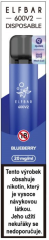Elf Bar 600 V2 jednorázová elektronická cigareta Blueberry 20mg