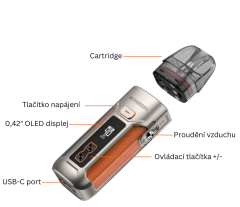 Luxe X Pro elektronická cigareta 1500mAh White (3)