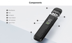Smoktech Novo Master elektronická cigareta 1000mAh Silver Carbon Fiber