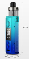 VOOPOO Drag S2 Mod Pod 60W grip 2500mAh Gray Metal