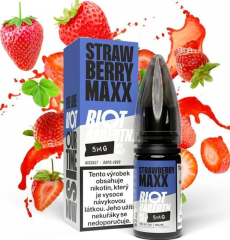 Riot BAR EDTN Salt liquid Strawberry Maxx (Jahodový energiťák) 10ml-20mg