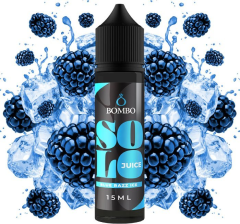 Bombo Solo Juice S&V příchuť Blue Razz Ice (Ledová modrá malina) 15ml