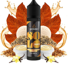 Bombo Solo Juice S&V příchuť Vanilla Custard Tobacco (Tabák s vanilkovým custardem) 15ml