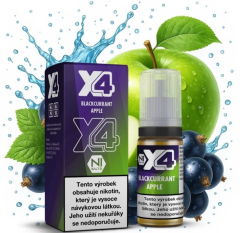 X4 Bar Juice Salt liquid - Černý rybíz a jablko (Blackcurrant Apple) 10ml - 20mg