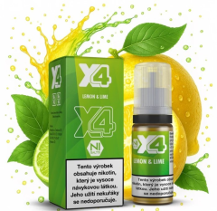 X4 Bar Juice Salt Liquid - Citron a limetka (Lemon and Lime) 10ml - 10mg