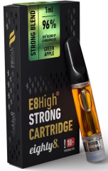 Eighty8 E8High Cartridge, 96% E8H Green Apple 1ml