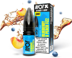 Riot X Salt liquid Blueberry & Peach Fizz (Borůvka a broskvová limonáda) 10ml-20mg