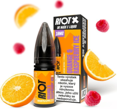 Riot X Salt liquid Orange & Raspberry Ice (Ledový pomeranč a malina) 10ml-10mg