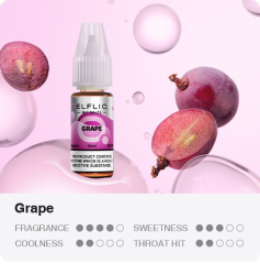 ELFLIQ Nic SALT liquid Grape 10ml - 20mg