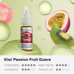 ELFLIQ Nic SALT liquid Kiwi Passion Fruit Guava 10ml - 20mg
