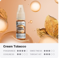 ELFLIQ Nic SALT liquid Cream Tobacco 10ml - 10mg