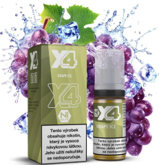 X4 Bar Juice Salt liquid - Chladivé hroznové víno (Grape Ice) 10ml - 20mg