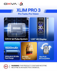OXVA Xlim Pro 3 elektronická cigareta 1500mAh Sky Blue