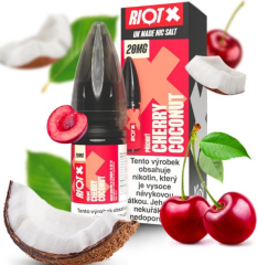 Riot X Salt liquid Cherry Coconut (Třešeň a kokos) 10ml-20mg