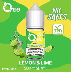 Oree SALT liquid Lemon & Lime - Citrón a limetka 10ml - 10mg