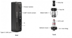 Vaporesso GTX One 40W Grip Full Kit 2000mAh Black